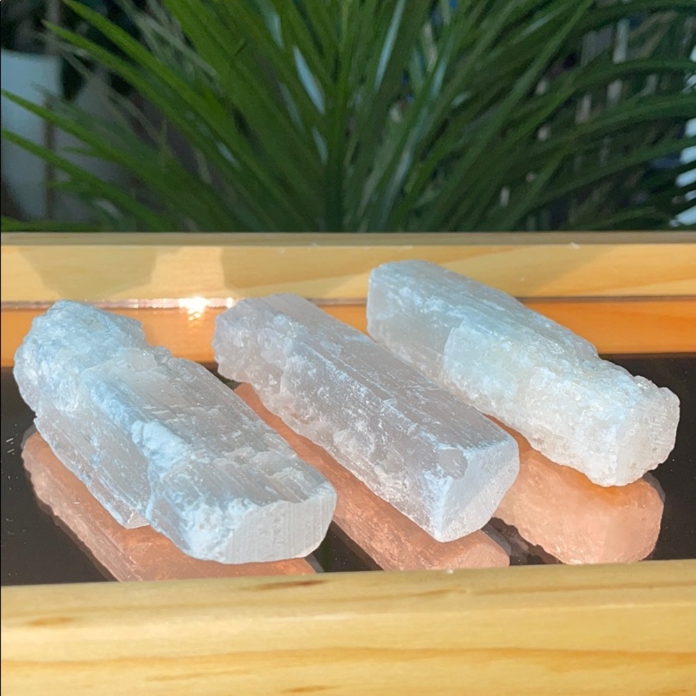 Bundle of 3 Selenite Wands